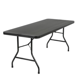 6ft Rectangular Foldable Tables (Black)