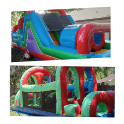 80ft Obstacle Course with Slide